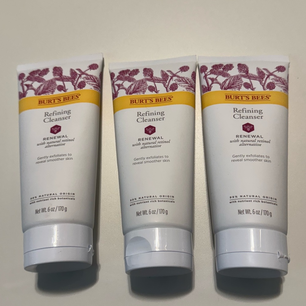 Three Burt’s Bees face wash New